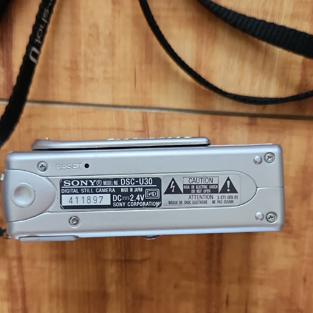 Sony Silver Digital Camera Compact and Sleek
